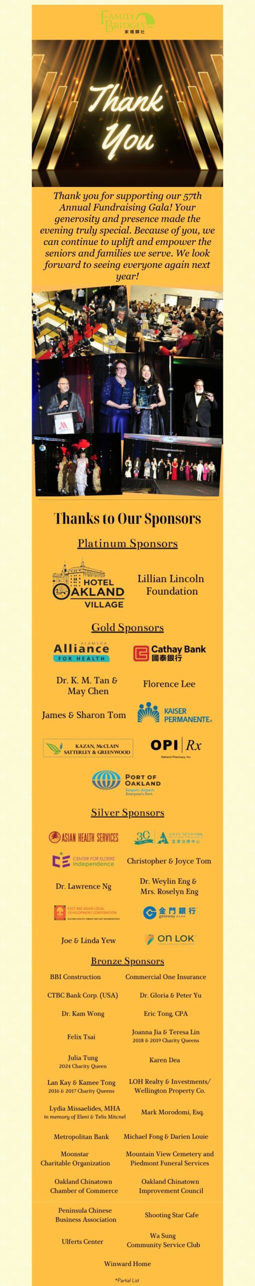 57th Fundraising Gala
